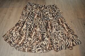 Antthony Original Maxi Skirt 3XL Animal Print Patchwork Leopard Zebra